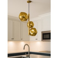 Noonlux Design & Lighting Elba Gold Cam Sarkıt
