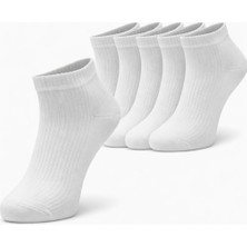 Lascaris Beyaz Sneaker Model Çorap 6’lı Paket – Dikişsiz Burun, Topuk Burun Takviyeli, Pamuklu