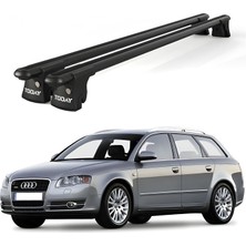 Today Auto Trio-I Audi A4 Avant (2005-2007) Uyumlu Siyah Kilitli Ara Atkı 120CM Port Bagaj Tavan Barı
