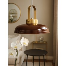 Noonlux Design & Lighting Nordmark Kahverengi Avize Sarkıt Aydınlatma Oturma Odası Antre Mutfak Yemek Masası