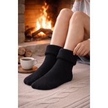 Gigi Giyim Kıvrıklı Yumuşak Dokulu Kadın Yün Çorap