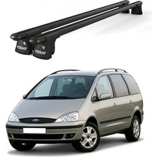 Today Auto Trio-I Ford Galaxy (2001-2005) Uyumlu Siyah Kilitli Ara Atkı 135CM Port Bagaj Tavan Barı