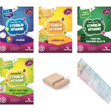 Yeti Kitap 3-5 Yaş Kolaydan Zora Aktivite Kitabı 4lü - Dikkat - Farkı Bul - Labirent - Çizgiler+Tablet Standı