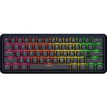 Waizowl Waızowl Lightning 60 Siyah %60 Raesha Manyetik Switch 8k Hz Hall Effect Hotswap Rgb Ingilizce Mekanik Gaming Klavye