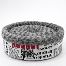 Speciel Peluş Simit Yatak Gri 50X50X15CM