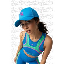 Quatex Ny New York Nakışlı Şapka – Mavi %100 Pamuk Gabardin Unisex Model