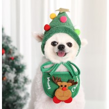 Yacel Doğum Günü ve Yılbaşı Kıyafeti Kedi ve Küçük Irk Köpek Şapka ve Pet Aksesuarları (Noel,doğum Günü)