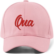 Quatex Qua Nakışlı Şapka – Pembe %100 Pamuk Gabardin Unisex Model