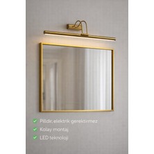 Modern Gold Kasa Gün Işığı Pilli Duvar Tablo Ayna Üstü Aydınlatma Dekoratif Kuğu Aplik