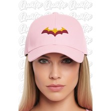 Quatex Batsman Nakışlı Şapka – Pembe %100 Pamuk Gabardin Unisex Model
