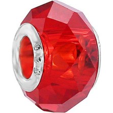 Kumi Bileklik Ve Kolye Için 925 Ayar Damgalı Gümüş Kaplama Yuvarlak Charm