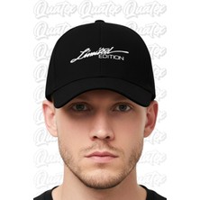 Quatex Limited Edition Nakışlı Şapka – Siyah  %100 Pamuk Gabardin Unisex Model