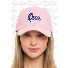 Quatex Qua Nakışlı Şapka – Pembe %100 Pamuk Gabardin Unisex Model