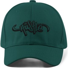 Quatex Hustle Nakışlı Haki Spor Unisex Şapka A+ Kalite Ürün