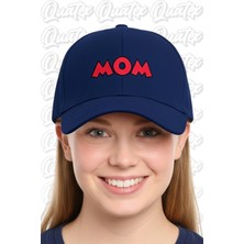 Quatex Mom Nakışlı Spor Lacivert Unisex Şapka A Kalite Ürün