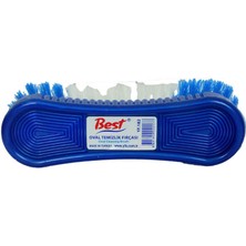 Pazarcan Oval Temizlik Fırçası Plastik Halı Fırça Karışık Renk 17 cm