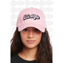 Quatex 90's Baby Nakışlı Şapka – Pembe %100 Pamuk Gabardin Unisex Model
