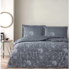 Pazarcan Çift Kişilik Saten Nevresim Takımı Antrasit