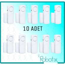 Robotix RB-4444B-10 Beyaz Kapı Pencere Alarmı 10 adet