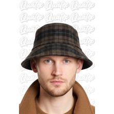 Quatex Kaşe Kumaş Bucket Şapka - %100 Kaşe Kumaş Unisex Model