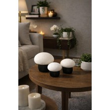 ESBODESİGN 🍄 Modern Mantar Formlu Dekoratif Obje – Minimal Tasarım