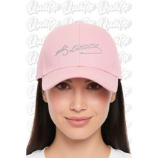 Quatex Atatürk Nakışlı Şapka – Pembe %100 Pamuk Gabardin Unisex Model