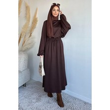 Julude Bisiklet Yaka Bluz Bel Lastikli Etek Tesettür Ikili Takım P-00020209