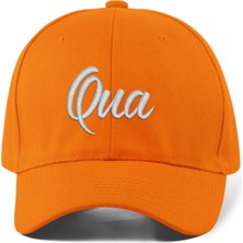 Quatex Qua Nakışlı Şapka – Turuncu %100 Pamuk Gabardin Unisex Model