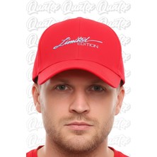 Quatex Limited Edition Nakışlı Kırmızı Spor Unisex Şapka A Kalite Ürün