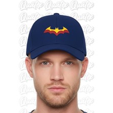 Quatex Batsman Nakışlı Şapka – Lacivert %100 Pamuk Gabardin Unisex Model