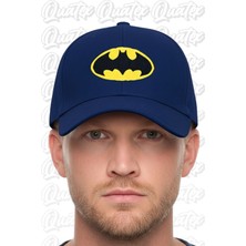 Quatex Batman Nakışlı Şapka – Lacivert %100 Pamuk Gabardin Unisex Model