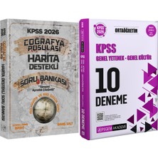 CBA Akademi 2026 Kpss Coğrafya Pusulası Harita Destekli Soru - 2026 Kpss Ortaöğretim Çözümlü 10 Deneme