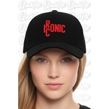 Quatex Iconic Nakışlı Şapka – Siyah %100 Pamuk Gabardin Unisex Model