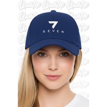 Quatex Seven Nakışlı Şapka – Lacivert %100 Pamuk Gabardin Unisex Model
