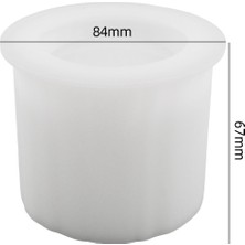 Hobiflex Silikon Kalıp Taş Tozu Ithal Dekoratif Küçük Mumluk Saksı Kalıbı Parafin Epoksi Reçine HB120-0157