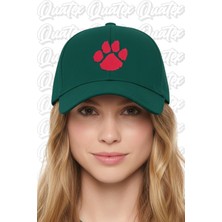 Quatex Pati Nakışlı Şapka – Yeşil %100 Pamuk Gabardin Unisex Model