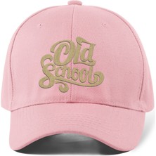 Quatex Old School Nakışlı Şapka – Pembe %100 Pamuk Gabardin Unisex Model