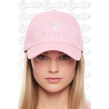 Quatex Seven Nakışlı Şapka – Pembe %100 Pamuk Gabardin Unisex Model