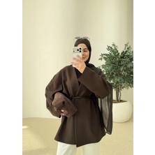 Moda Aksa 7673 Poleviskon Ceket Kahve