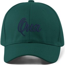 Quatex Qua Nakışlı Şapka – Yeşil %100 Pamuk Gabardin Unisex Model