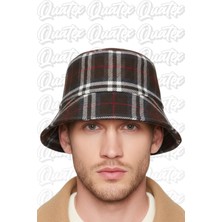 Quatex Kaşe Kumaş Bucket Şapka - %100 Kaşe Kumaş Unisex Model