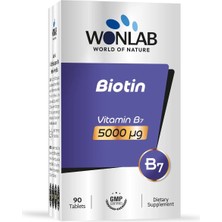 Wonlab  Biotin 5000 Μg 90 Tablet