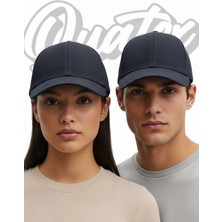 Quatex Basic Şapka 2'li Paket – Lacivert %100 Pamuk Gabardin Unisex Model