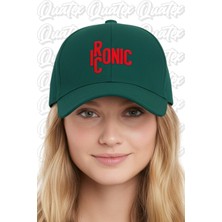 Quatex Iconic Nakışlı Şapka – Yeşil %100 Pamuk Gabardin Unisex Model