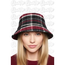 Quatex Kaşe Kumaş Bucket Şapka - %100 Kaşe Kumaş Unisex Model