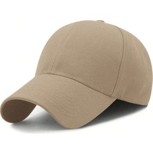 Quatex Basic Krem Renkli %100 Pamuk Gabardin Unisex Şapka Desenli Güneş Koruması