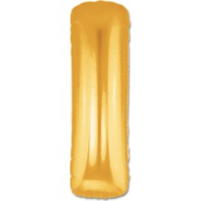 Pazarcan I Harf Folyo Balon Altın Renk 40 Inç