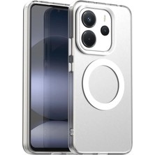 Dexmon Xiaomi Redmi Note 14 4g Uyumlu Kılıf Magsafe Mıknatıslı Mat Renkli Sert Pc – Kamera Koruma Çıkıntılı Silikon Kapak