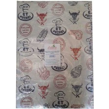 Pazarcan Kasap Plast Lamineli Kasap Kağıdı Desenli Düz Tabaka 35X50 cm 5000 gr 1 Paket
