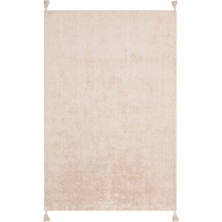 Akbel Halı Cotton Boon Cbn Plain Bej -Yıkanabilir Kaymaz Naturel Pamuk Bebek Halısı